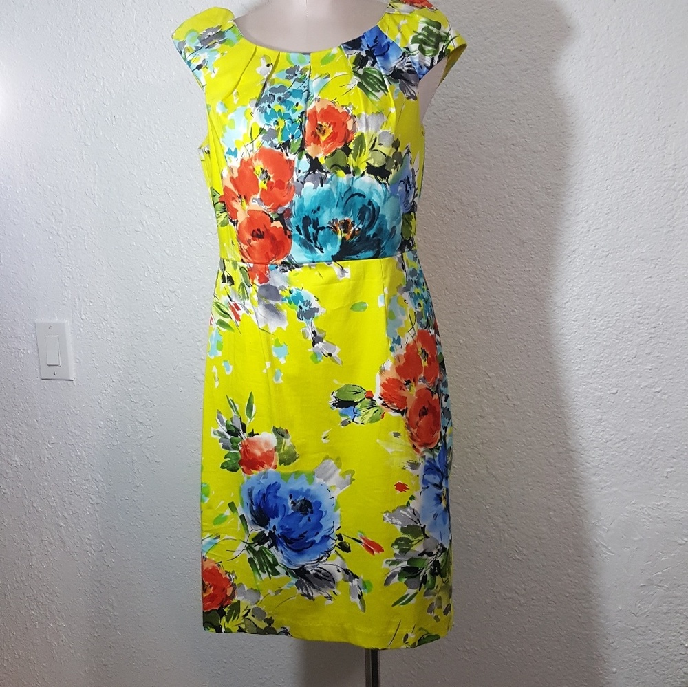 Sense Yellow Floral Spring and Easter Dress